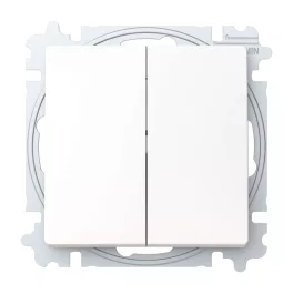  ABB Duplaváltó billentyűvel, csavaros rögzítés,
Zoni, fehér matt 3559T-A52345 240W, 2CHT595235A6240