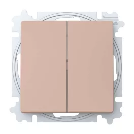   ABB Duplaváltó billentyűvel, csavaros rögzítés,
Zoni, púder 3559T-A52345 242W, 2CHT595235A6242