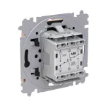 ABB Duplaváltó billentyűvel, csavaros rögzítés,
Zoni, púder 3559T-A52345 242W, 2CHT595235A6242