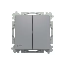   ABB Duplaváltó billentyűvel, IP44, Zoni, szürke 3559T-A52940 241, 2CHT595294A6241