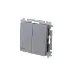 ABB Duplaváltó billentyűvel, IP44, Zoni, szürke 3559T-A52940 241, 2CHT595294A6241
