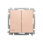 ABB Duplaváltó billentyűvel, IP44, Zoni, púder 3559T-A52940 242, 2CHT595294A6242