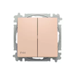   ABB Duplaváltó billentyűvel, IP44, Zoni, púder 3559T-A52940 242, 2CHT595294A6242