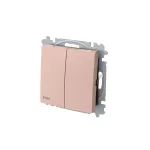 ABB Duplaváltó billentyűvel, IP44, Zoni, púder 3559T-A52940 242, 2CHT595294A6242
