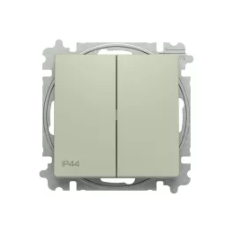   ABB Duplaváltó billentyűvel, IP44, Zoni, olíva 3559T-A52940 243, 2CHT595294A6243