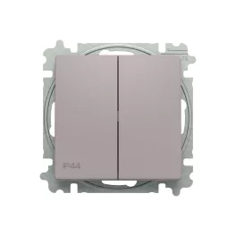   ABB Duplaváltó billentyűvel, IP44, Zoni, bézs 3559T-A52940 244, 2CHT595294A6244