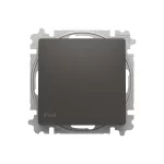 ABB Egypólusú nyomókapcsoló billentyűvel, IP44,
Zoni, fekete matt 3559T-A86940 237, 2CHT598694A6237