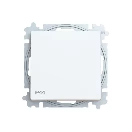   ABB Egypólusú nyomókapcsoló billentyűvel, IP44,
Zoni, fehér matt 3559T-A86940 240, 2CHT598694A6240