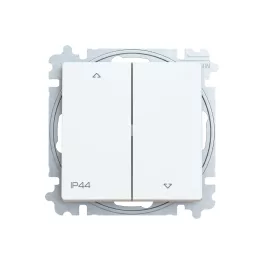   ABB Redőnykapcsoló billenőkapcsolóval, 2-es ágú, 1 állású, IP44, Zoni, fehér matt 3559T-A88940 240, 2CHT598894A6240