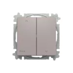 ABB Redőnykapcsoló billenőkapcsolóval, 2-es ágú, 1 állású, IP44, Zoni, bézs 3559T-A88940 244, 2CHT598894A6244