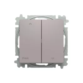   ABB Redőnykapcsoló billenőkapcsolóval, 2-es ágú, 1 állású, IP44, Zoni, bézs 3559T-A88940 244, 2CHT598894A6244