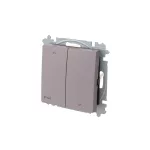 ABB Redőnykapcsoló billenőkapcsolóval, 2-es ágú, 1 állású, IP44, Zoni, bézs 3559T-A88940 244, 2CHT598894A6244