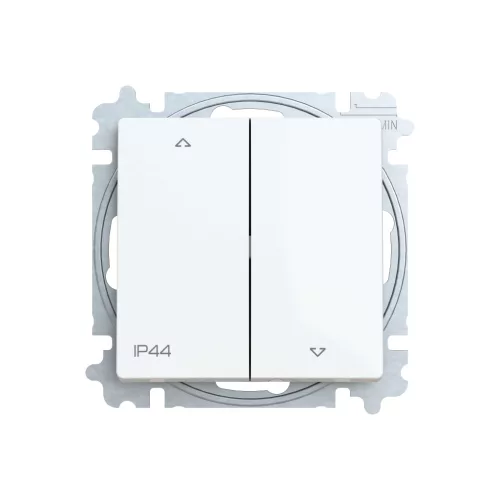 ABB Redőnykapcsoló billenőkapcsolóval, 2-es ágú, 1 állású, IP44, Zoni, fehér 3559T-A88940 500, 2CHT598894A6500