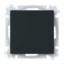   ABB Egypólusú nyomókapcsoló billentyűvel,
csavaros rögzítés, Zoni, fekete matt 3559T-A91345 237W, 2CHT599135A6237
