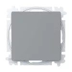 ABB Egypólusú nyomókapcsoló billentyűvel,
csavaros rögzítés, Zoni, szürke 3559T-A91345 241W, 2CHT599135A6241