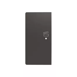   ABB Kétpólusú jelenet ikonos billentyűfedél, bal, free@home, Zoni, fekete matt 6220T-A02103 237, 2CHT622103A4237