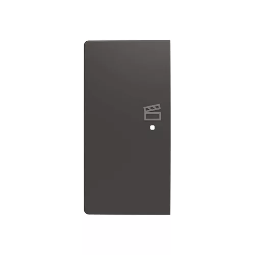 ABB Kétpólusú jelenet ikonos billentyűfedél, bal, free@home, Zoni, fekete matt 6220T-A02103 237, 2CHT622103A4237