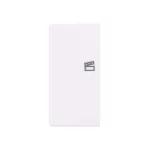 ABB Kétpólusú jelenet ikonos billentyűfedél, bal, free@home, Zoni, fehér 6220T-A02103 500, 2CHT622103A4500