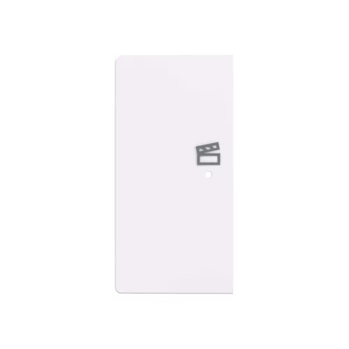 ABB Kétpólusú jelenet ikonos billentyűfedél, bal, free@home, Zoni, fehér 6220T-A02103 500, 2CHT622103A4500