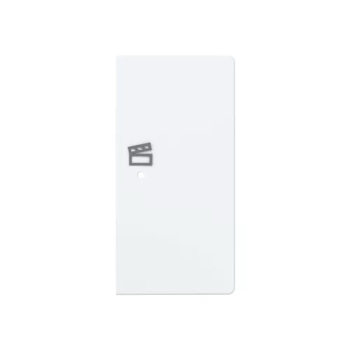 ABB Kétpólusú jelenet ikonos billentyűfedél, jobb, free@home, Zoni, fehér matt 6220T-A02203 240, 2CHT622203A4240