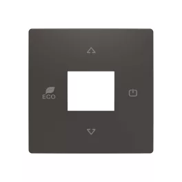   ABB Fedőlemez free@home szobatermosztáthoz,
Zoni, fekete matt 6220T-A03000 237, 2CHT623000A4237