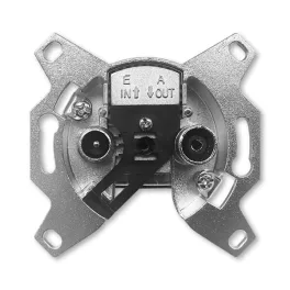   ABB Radio/TV aljzat betét, Átmenő (loop-through) típus, 14 dB csillapítás 5011-A3614, 2CHU083614A4000