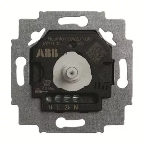 ABB Szoba termosztát betét, forgatógombos, 230 Vac, NO 1097 U-101-500, 2CKA001032A0528