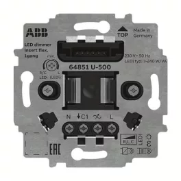   ABB LED dimmer betét flex, 1 pólusú, FM, LED, 3-240 VA 64851 U-500, 2CKA006500A0013