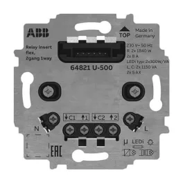   ABB Relé betét flex, 2 pólusú 64821 U-500, 2CKA006800A3045