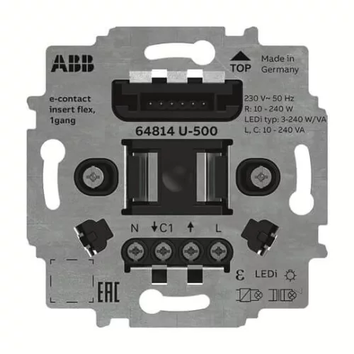 ABB e-kontakt betét flex, 1 pólusú  64814 U-500, 2CKA006800A3048