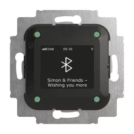  ABB Busch-Radio DAB+ rádió betét, Bluetooth interfésszel zene lejátszáshoz 8217 U-101-500, 2CKA008200A0279