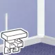 Legrand DLP mini csatorna 40x16 mm, fedéllel, válaszfal nélkül Legrand 030022
