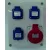 Szerelt ipari doboz 3074, 1db 5P 16A,  3 db HT IP44, 3070_1, Famatel S.A