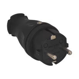   TP Electric Gumi dugvilla 16A fekete (40db/doboz, 2db/cs) 3101-301-0300