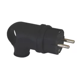   TP Electric Gumi dugvilla ferde 16A fekete (40db/doboz, 2db/cs) 3101-302-0300