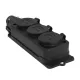 TP Electric Gumi dugalj 3-as csapfedeles 16A fekete (10db/doboz) 3101-308-0300