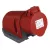 TP Electric 5x16A - Felületre rögzíthető dugalj- 83x90 alap (IP44) 3105-307-1600
