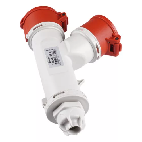 TP Electric (5X16A)-os  2 ágú dugalj,  IP44, tömszelencés bekötés 3105-502-1600