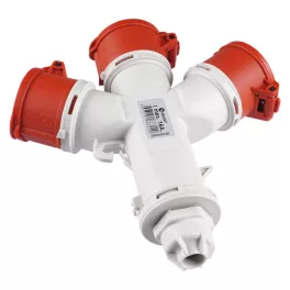   TP Electric (5X16A)-os  3 ágú dugalj, IP44, tömszelencés bekötés 3105-503-1600