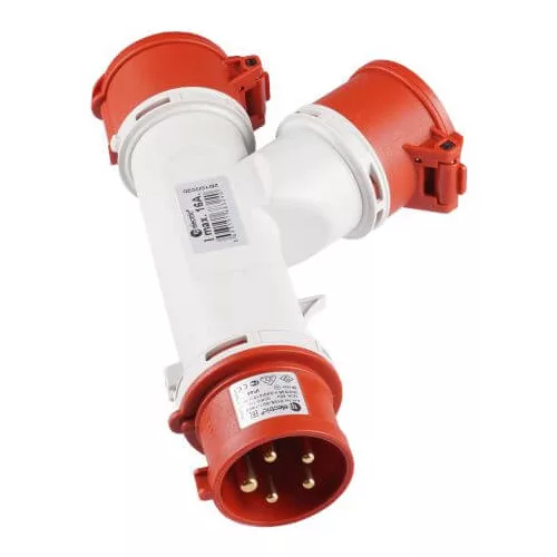 TP Electric (5X16A)-os 2 ágú dugalj,  IP44, 5x16-os dugvillás csatlakozás 3105-512-1600