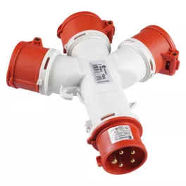   TP Electric (5X16A)-os 3 ágú dugalj, IP44, 5x16-os dugvillás csatlakozás 3105-513-1600