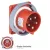 TP Electric 5x32A - Fázisváltó dugvilla beépíthető egyenes (IP67) 83x90mm 3108-354-1600