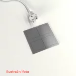 VersaHit Dual 2x230V, csiszolt alumínium elektromos dugaszoló aljzat ASA 311931