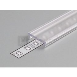  Topmet TM-takaró profil LED profilhoz rápattintható transzparens 2000mm (F) A2060016