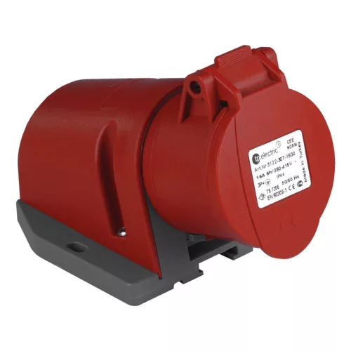 TP Electric 4x32A - Felületre rögzíthető dugalj- 83x90 alap (IP44) 3126-307-1600