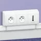 Legrand DLP mini Ø60 szerelvénykeret hármas, csatornához Legrand 031696