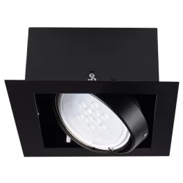   Kanlux 32930 MATEO ES DLP-150-B lámpa GU10, álmennyezeti szögletes lámpatest, fekete