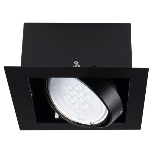 Kanlux 32930 MATEO ES DLP-150-B lámpa GU10, álmennyezeti szögletes lámpatest, fekete