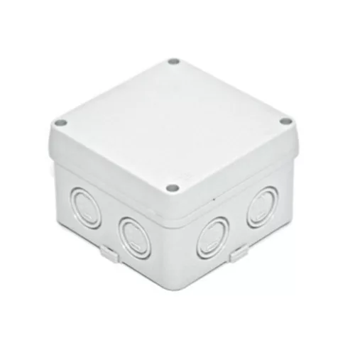 TP Electric Kötődoboz 110x110x70 IP67 perforált oldalfalú, teli tető, 8db kikönnyítés 3310-213-0600