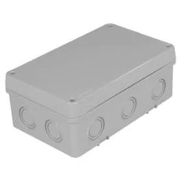   TP Electric Kötődoboz 110x180x70 IP67 perforált oldalfalú, teli tető, 10db kikönnyítés 3310-214-0600